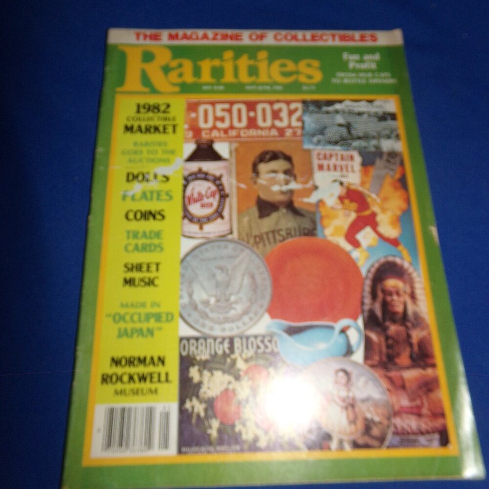 Vintage Rarities Collectibles Magazine - May/June 1982 - Coins, Dolls, Plates